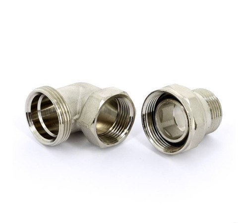 Разъемное соединение Tiemme 3/4 НВ угловое никелированное с прокладкой O-ring 1500244