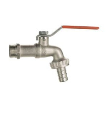 Кран шаровой поливочный Gekon с насадкой для шланга 3/4 GK 7966 34