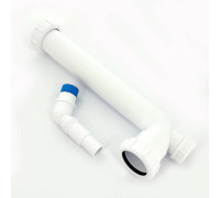 Отводная труба McAlpine 90° 1 1/2 x 40 мм 255 мм с адаптером для бытовой техники HC12-40CWM