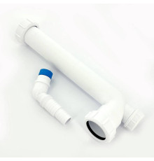 Отводная труба McAlpine 90° 1 1/2 x 40 мм 255 мм с адаптером для бытовой техники HC12-40CWM