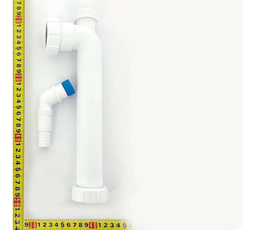 Отводная труба McAlpine 90° 1 1/2 x 40 мм 255 мм с адаптером для бытовой техники HC12-40CWM