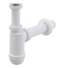 Сифон для раковины Alcaplast A43 бутылочный 1 1/4 x 40 мм под донный клапан белый A43