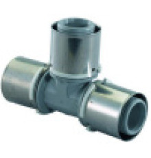 Тройник равнопроходной PPSU Uponor S-Press 40-40-40 мм 1046390