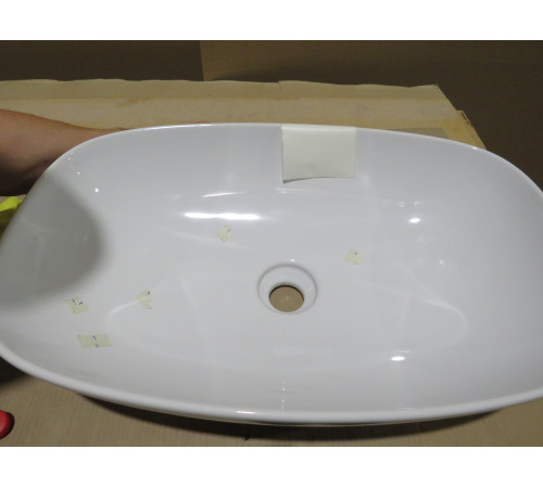 Уценка. Раковина-чаша GSI Nubes 600х380 мм белая глянцевая 978311_УЦ/3