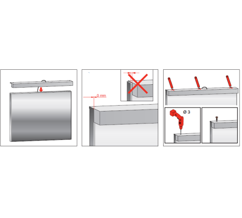 Подсветка для зеркала горизонтальная Laufen Frame 25 80 см сенсорная 4.4749.2.900.007.1