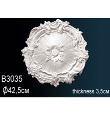 Розетка потолочная Perfect полиуретановая с орнаментом 330 мм B3035