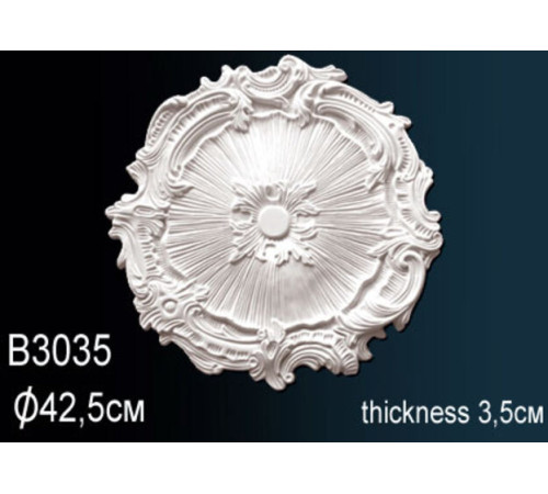 Розетка потолочная Perfect полиуретановая с орнаментом 330 мм B3035