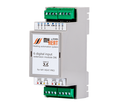 Блок расширения дискретный MyHeat DI6 6298