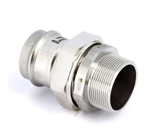 Муфта разъемная Viega Sanpress Inox 54x2 пресс-НР нержавеющая сталь 438364