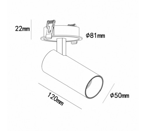 Спот iLedex Technical PLUM 100 BK