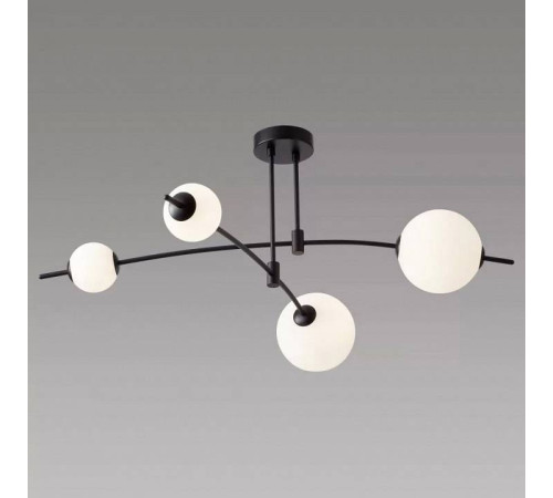 Люстра на штанге iLedex Epical 6827-4 BK+WH