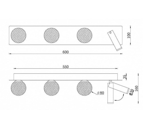 Бра iLedex Telescope W4774-60 SGD