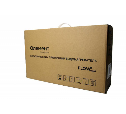 Водонагреватель электрический проточный Элемент Комфорта FLOW Mini 6.5 6.5 кВт 00-00001100