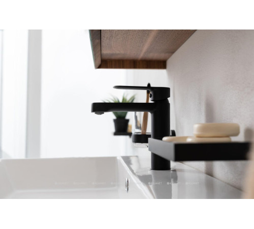 Смеситель для умывальника Aquanet Passion черный матовый AF300-10B