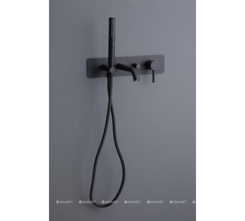 Смеситель для ванны встраиваемый Allen Brau Priority излив 205 мм черный матовый 5.31006-31