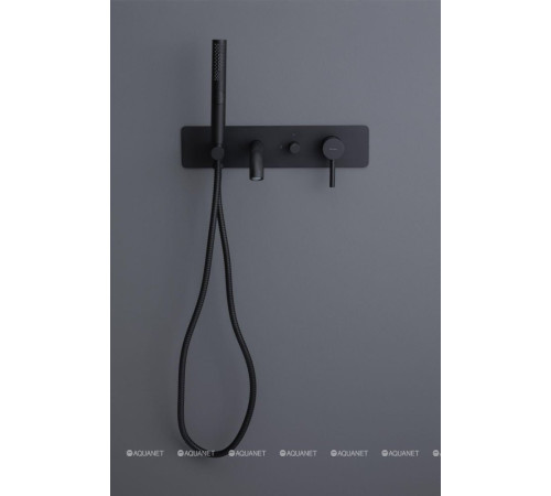 Смеситель для ванны встраиваемый Allen Brau Priority излив 205 мм черный матовый 5.31006-31