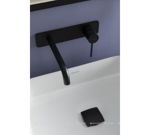 Смеситель для раковины Allen Brau Glority встраиваемый излив 220 мм черный матовый 5.51004-31