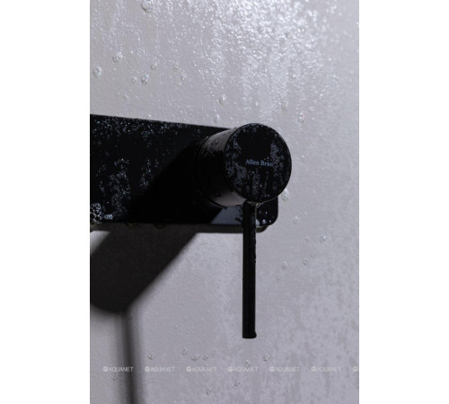 Смеситель для раковины Allen Brau Glority встраиваемый излив 220 мм черный матовый 5.51004-31