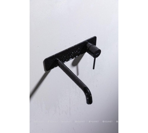 Смеситель для раковины Allen Brau Glority встраиваемый излив 220 мм черный матовый 5.51004-31