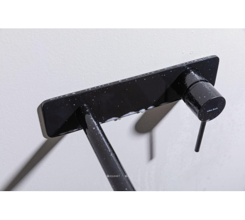 Смеситель для раковины Allen Brau Glority встраиваемый излив 220 мм черный матовый 5.51004-31