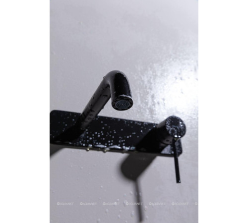 Смеситель для раковины Allen Brau Glority встраиваемый излив 220 мм черный матовый 5.51004-31