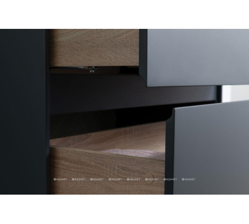 Тумба с раковиной Aquanet Бруклин 60 антрацит матовый 00312875