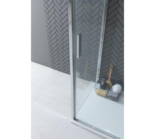 Боковое стекло Aquanet Pleasure Evo 800 мм хром Easy Clean AE65-F80-CT