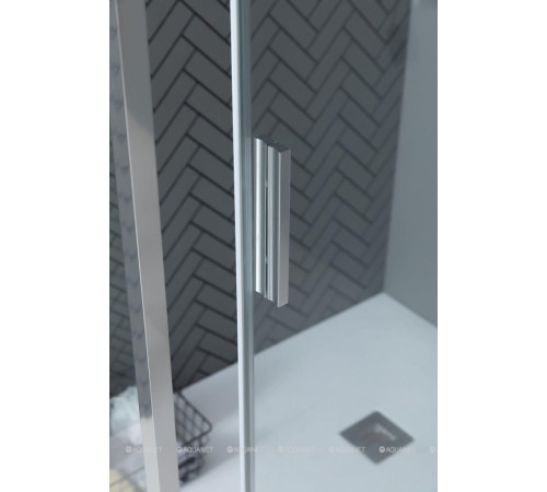 Боковое стекло Aquanet Pleasure Evo 800 мм хром Easy Clean AE65-F80-CT