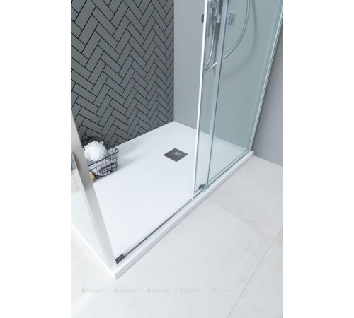 Боковое стекло Aquanet Pleasure Evo 800 мм хром Easy Clean AE65-F80-CT