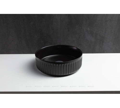 Раковина накладная Allen Brau Fantasy Line Ø360 мм черный матовый 4.11032.31