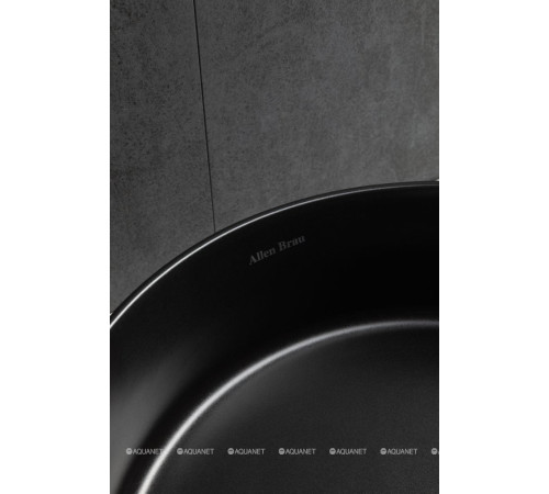 Раковина накладная Allen Brau Fantasy Line Ø360 мм черный матовый 4.11032.31