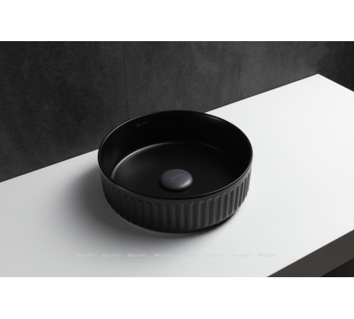 Раковина накладная Allen Brau Fantasy Line Ø360 мм черный матовый 4.11032.31