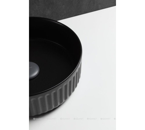 Раковина накладная Allen Brau Fantasy Line Ø360 мм черный матовый 4.11032.31