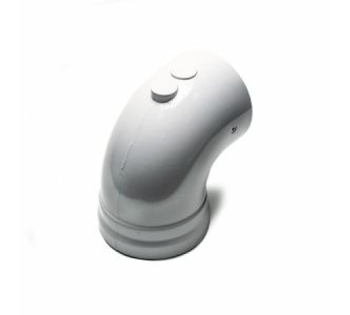 Комплект коаксиального дымохода Gekon 60/100 мм L=1000 мм алюминий Антилед хомут фланец проставка GKD K60100L1ALPA