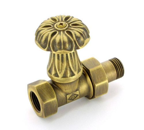 Вентиль радиаторный ручной Carlo Poletti Artistic 1/2 НВ прямой бронза V67710MA