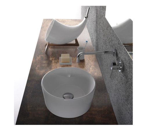 Раковина-чаша накладная GLOBO FORTY3 350x350 мм белый глянцевый FO035BI