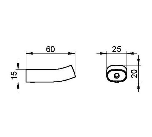 Крючок для полотенца KEUCO Edition 400 хром 11514 010000
