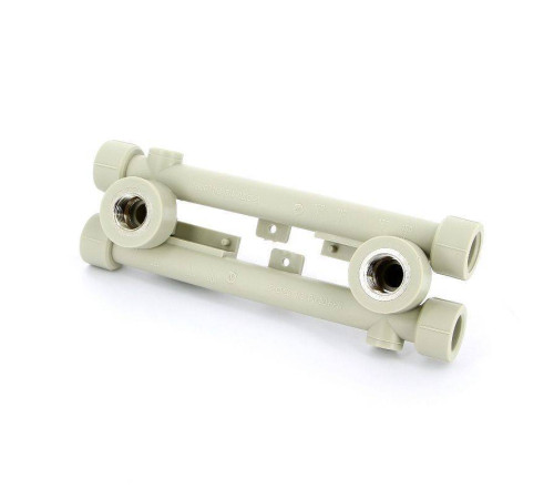 Водорозетка полипропиленовая двойная проходная FV-Plast 20x1/2 221020