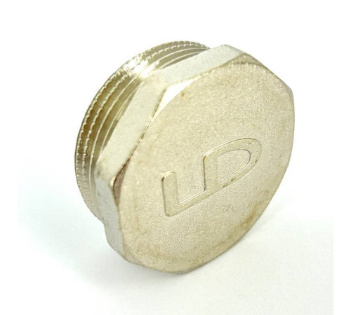 Заглушка LD Pride латунная никелированная 1 1/4 наружная резьба LD.67.505.32