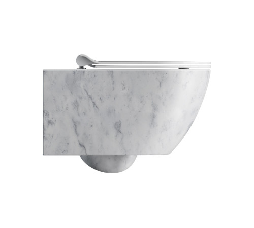 Унитаз подвесной безободковый GSI AltaCeramica Swirlflush 550x360 мм Marbled white AC201F35