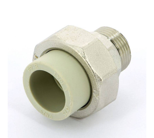 Муфта полипропиленовая FV-Plast разъемная с наружной резьбой 25x3/4 237025