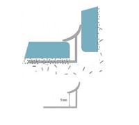 Профиль для плитки внутренний Cezar VD133 9 мм светло-коричневый VD133