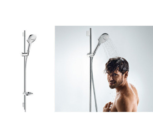 Душевой гарнитур Hansgrohe Raindance Select 150/UnicaS Puro штанга 65 см хром 27856000