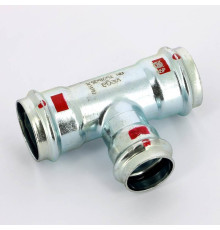 Тройник пресс Viega Prestabo оцинкованная сталь 35х28х35 мм 558772