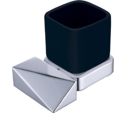 Стакан подвесной Boheme New Venturo хром/черный 10314-CR-B