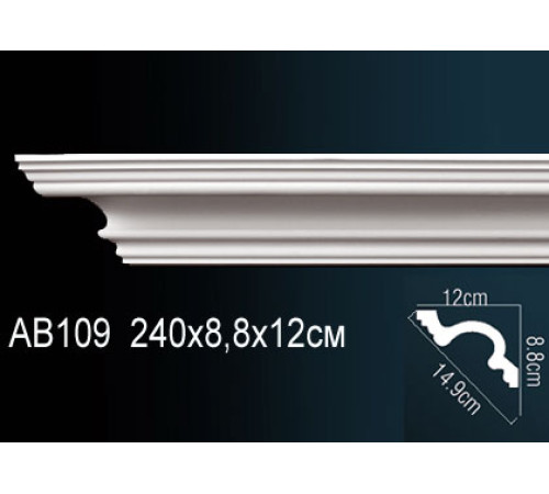 Карниз потолочный полиуретановый Perfect AB109