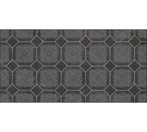 Декор Laparet Olimpus Grand чёрный 25х50 см х9999219804