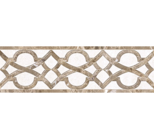 Бордюр Шахтинская плитка Глория бежевый 02 25х7.5 см 010212001897