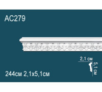 Молдинг для стен Perfect AC279 из полиуретана 2000х25х12 мм AC279