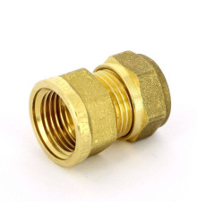 Муфта обжимная Tiemme 1100 15 мм х 1/2 ВР латунная 1100007